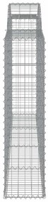 Cestos gabião arqueados 9pcs 300x30x120/140cm ferro galvanizado
