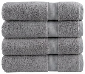 Toalhas de banho premium SOLUND 4pcs 100x150cm 600gsm cinzento