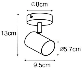 Projetores modernos ajustáveis em latão - Jeana