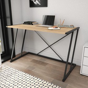 Secretária Adelaide – Preto Carvalho – 114x60x75 cm