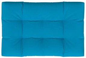 Almofadão para sofá de paletes 120x80x12 cm tecido azul