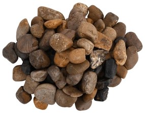 Seixos polidos 25 kg 2-5 cm multicor