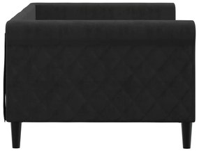 Sofá-cama 90x200 cm veludo preto