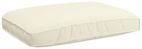 vidaXL Cushion para Palete para Assento Creme 120x80x12 cm Tecido Oxford