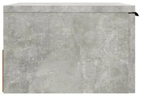 Mesa de Cabeceira Joan -  De Parede - Cor Cinzento Cimento - 34x30x20