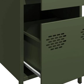 Aparador 35x39x73,5 cm aço laminado a frio verde-azeitona