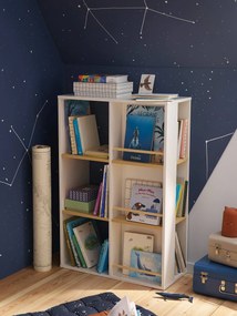 Móvel biblioteca e arrumação branco