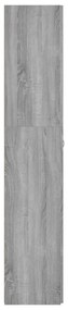 Sapateira 80x35,5x180 cm derivados de madeira cinzento sonoma