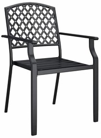 5 pcs conjunto de jantar para jardim aço antracite
