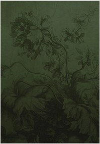 Papel de parede Gradient Flowers Verde