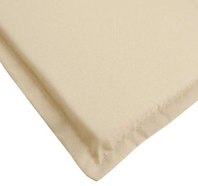 Almofadão para cadeira de terraço (75+105)x50x4 cm bege