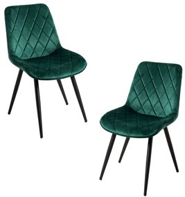 Pack 2 Cadeiras Min Veludo - Verde
