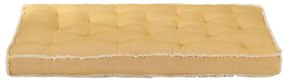 Almofadão para sofá de paletes 120x80x10 cm amarelo