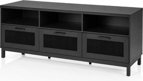 Móvel de TV, 160 x 40 x 60 cm, Para Televisores até 75 Polegadas, Preto
