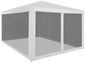 Tenda para festas com 4 paredes laterais em rede 4x3 m