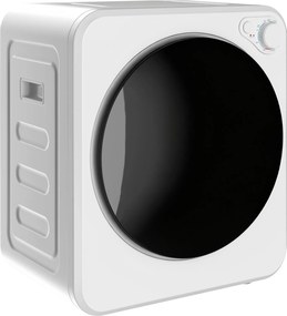 HOMCOM Secadora com exaustão portátil 2,5 Kg, secadora elétrica 400/800 W, 5 modos de secagem, 48 x 44 x 57 cm, branco | Aosom Portugal