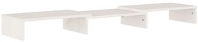 Suporte para monitor 80x24x10,5 cm madeira pinho maciça branco