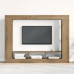 Armário de TV Wall-Mounted vidaXL Carvalho Artesanal 152x22x113 cm