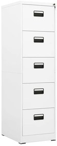 vidaXL Arquivador 46x62x164 cm aço branco