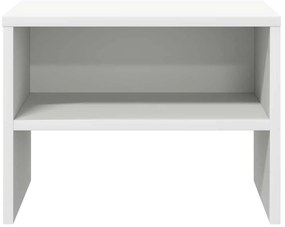 Mesa-de-cabeceira 40x30x30 cm aglomerado branco