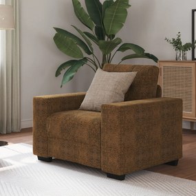 Poltrona vidaXL Castanha 59 cm em Couro Sintético