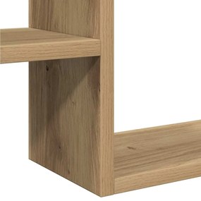 Prateleiras cubo 2 pcs derivados de madeira carvalho artisiano