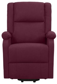 Poltrona elevatória de massagens tecido roxo