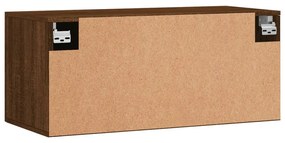 Armário parede 80x36,5x35cm derivados madeira carvalho castanho