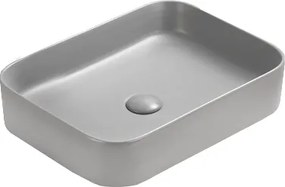 Mexen Vena lavabo de bancada 50 x 37 cm, cinza claro mate - 22195061