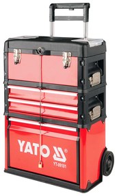 434404 YATO Carrinho com caixa de ferramentas e 3 gavetas 52x32x72 cm