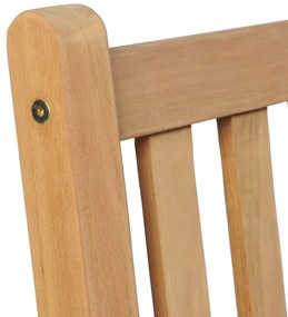 5 pcs conjunto de jantar para exterior madeira de teca maciça