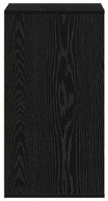 Cômoda de Canto Preto Carvalho 40x41x76 cm Madeira Derivada