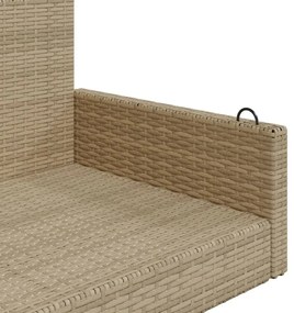 Banco baloiço 119x56x48 cm vime PE bege