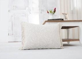 COLCHA EDREDOM DE INVERNO - COLCHA BEGE COM ALMOFADAS DECORATIVAS 45x60 CM: Bege 1 Almofada cheia 45x60 cm a jogo