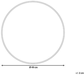 Bandeja decorativa prateada ø 49 cm KITNOS Beliani