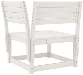 5 pcs conjunto de sofás de jardim madeira pinho maciça branco