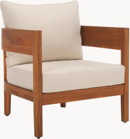 Cadeiras de jardim com braços em madeira de acácia Theo, conjunto de 2