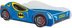 Cama infantil BATCAR 160x80 multicolorida - com colchão e estrado incluído