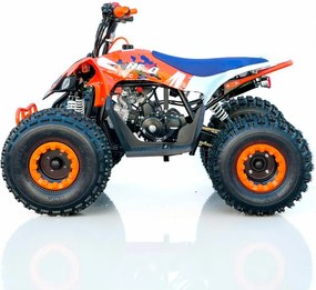 Mini moto 4 gasolina para crianças de 110 cc, REXO 4 Tempos YH110 Automática C/Marcha atrás e Limitador de velocidade Laranja