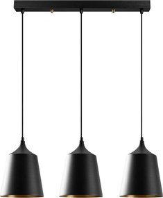 Candeeiro de Teto Dodo – Preto – 70 x 20 cm