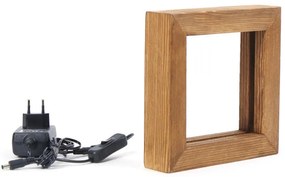 Candeeiro de Mesa KN10 – Castanho – 20 x 20 x 5 cm