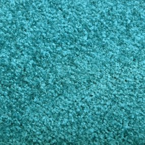 Tapete de porta lavável 120x180 cm azul ciano