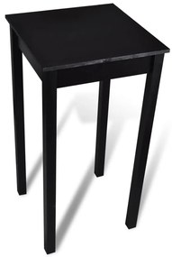 Mesa de bar com 2 cadeiras de bar, preto