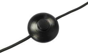 Candeeiro de pé design preto com dourado 3 luzes ajustáveis - Mesh Moderno,Design