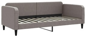 Sofá-cama c/ gavetão/gavetas 90x200 cm tecido cinza-acastanhado