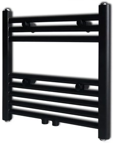 Aquecedor toalhas casa de banho liso 480 x 480 mm preto