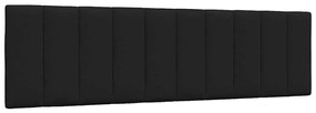 vidaXL Almofadão de cabeceira Hanko 180 cm tecido preto