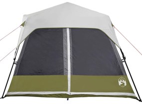 Tenda familiar c/ LED 9 pessoas libertação rápida verde-claro