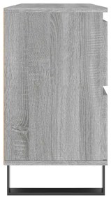 Armário de casa de banho 80x33x60 cm deriv.madeira cinza sonoma