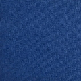 Apoio de pés 78x56x32 cm tecido azul